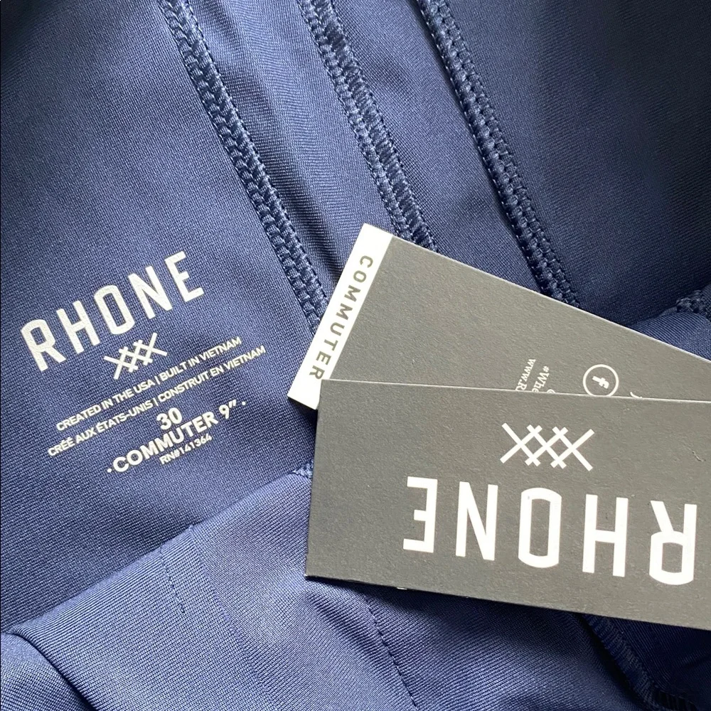 Rhone Commuter Flex Knit Flat Front Lifestyle/Performance Short (Navy) - Picture 13 of 16